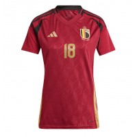 Camisa de time de futebol Bélgica Orel Mangala #18 Replicas 1º Equipamento Feminina Europeu 2024 Manga Curta